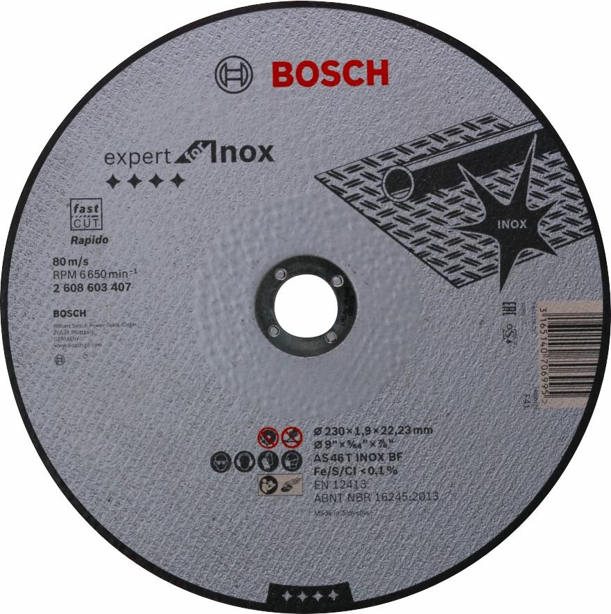 Bosch skæreskive 230 mm t/rustfristål
