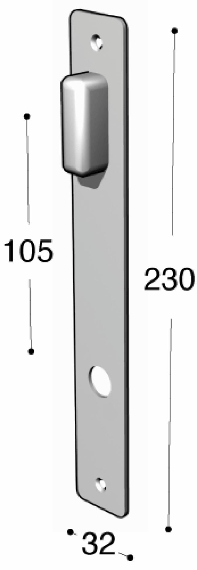 Ruko-Line smalprofil langskilt indv, vrider/greb cc105mm