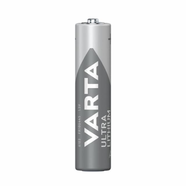Varta Ultra Lithium AAA 4 stk pakning