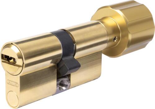 ABUS ZOLIT DOUBLE PROFILE CYLINDER WITH BRASS KNOB