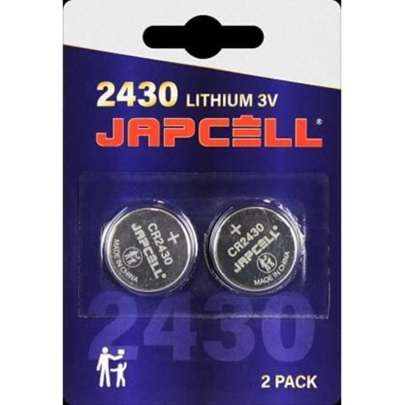 Japcell battery CR2430 lithium battery, 2 pack