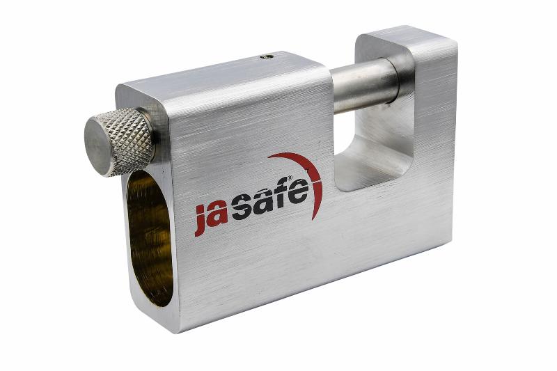 Padlock for container, excl. cylinder