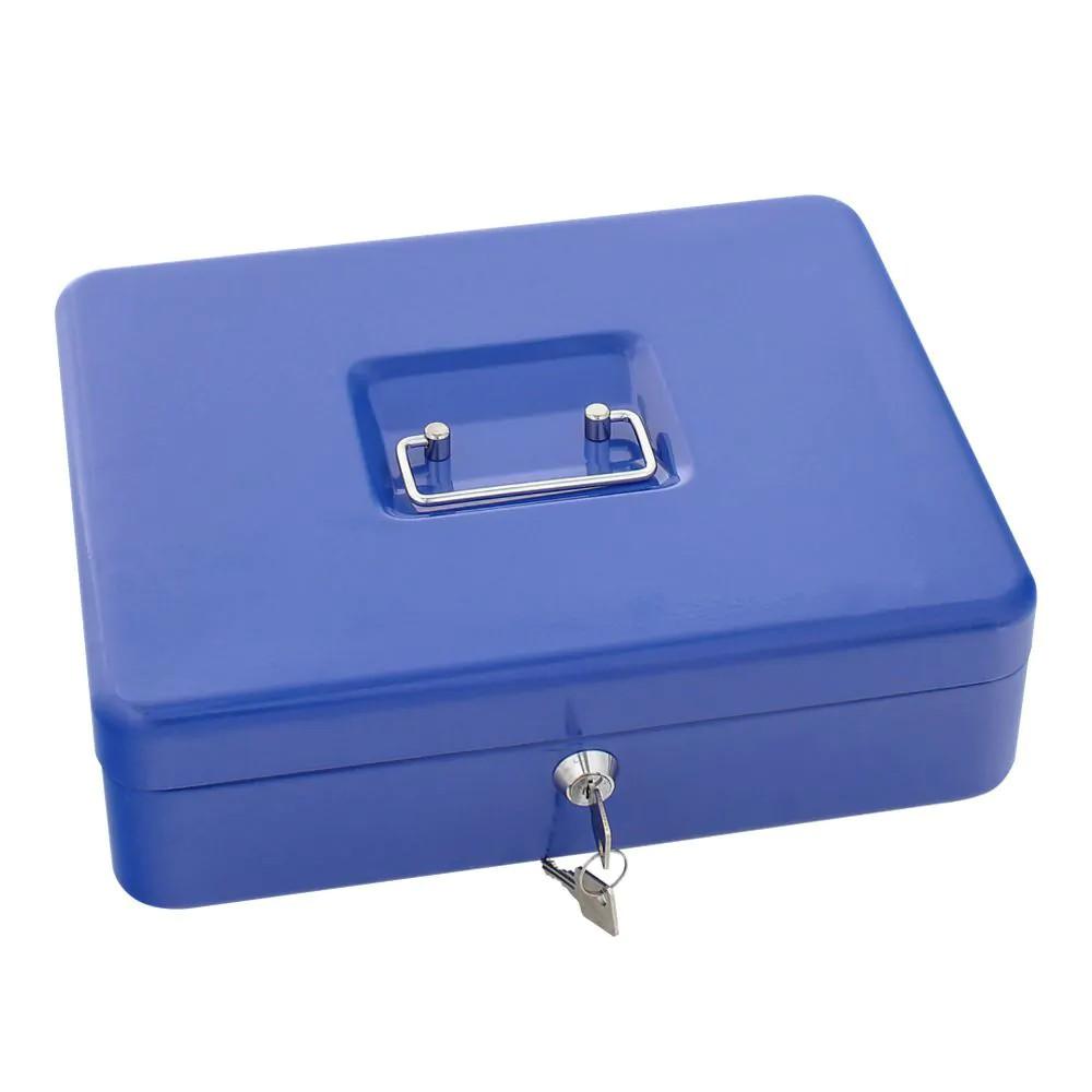 Comsafe money box size 4 5-compartment blue 90x300x245mm