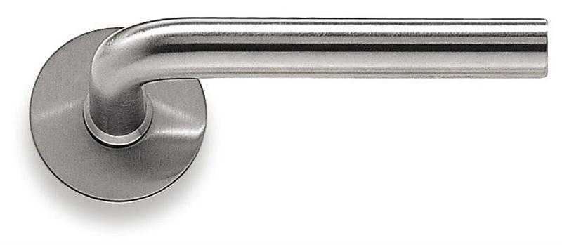 Randi door handle 101104E L-shape 16mm/rosette solid (40mm)