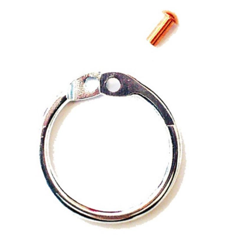 Ruko key ring steel with copper rivet ø35mm, 50 pcs