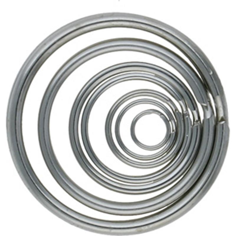 Key ring 10-50 mm nickel-plated (100 pcs.)