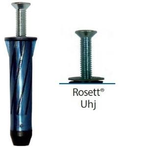 EXP rosette blue UHJ TX25 5x65/25mm PK 50