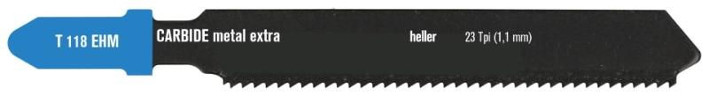 Heller jigsaw blade 50mm t/rs steel 2-5mm, pk a 3. T118EHM