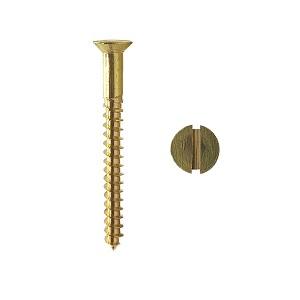 Brass screw DIN 97 Countersunk Head Straight Brass pk with 100 pcs