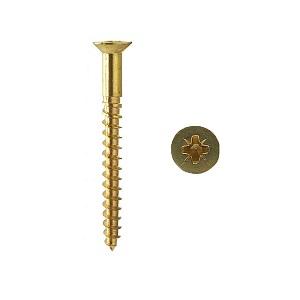 Brass screw DIN 7997 Countersunk Head Cross Brass pk with 100 pcs