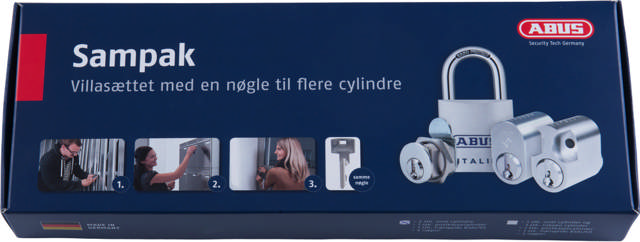 Startsæt villasæt m Rokoko sæt, postkasse og Hængelås, 3 nøgler