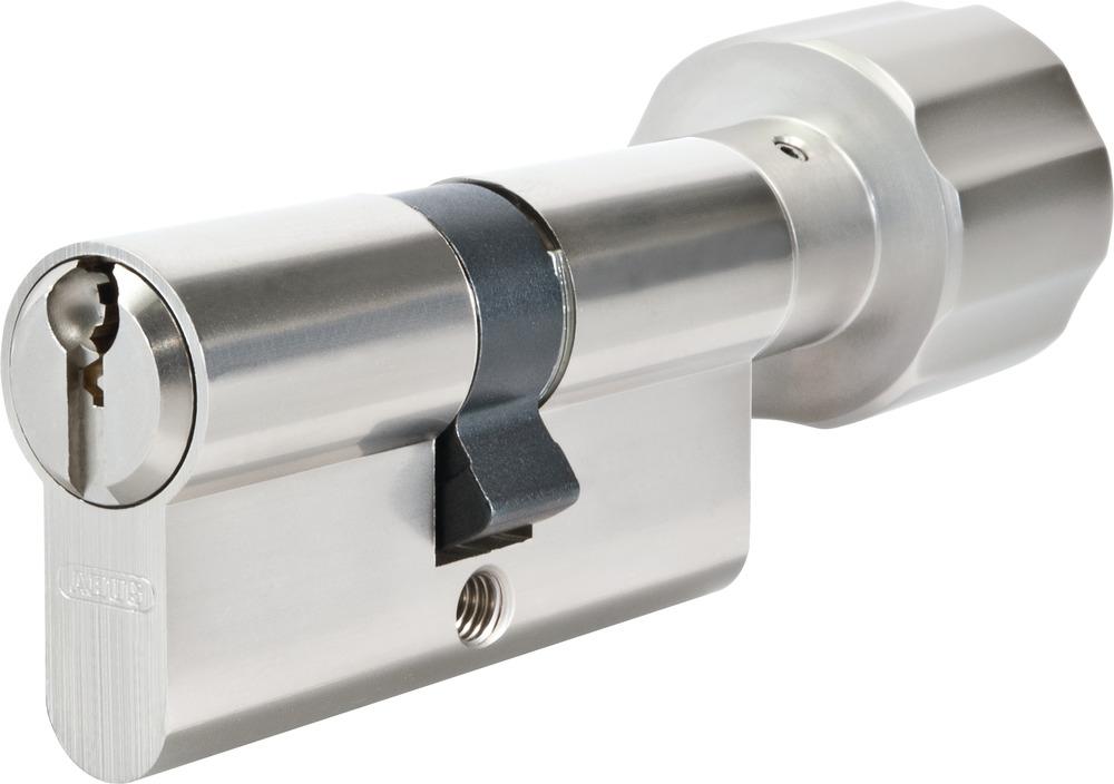 Profilcyl. m/knop.  Z1L430  Rustfri Look  +0 mm ud +0 mm ind 