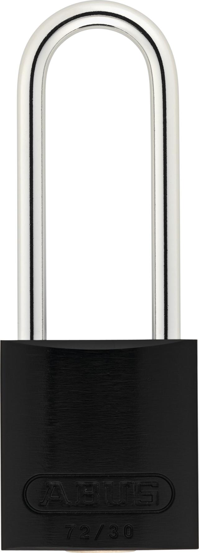Abus hængelås 72/30 sort, HB50