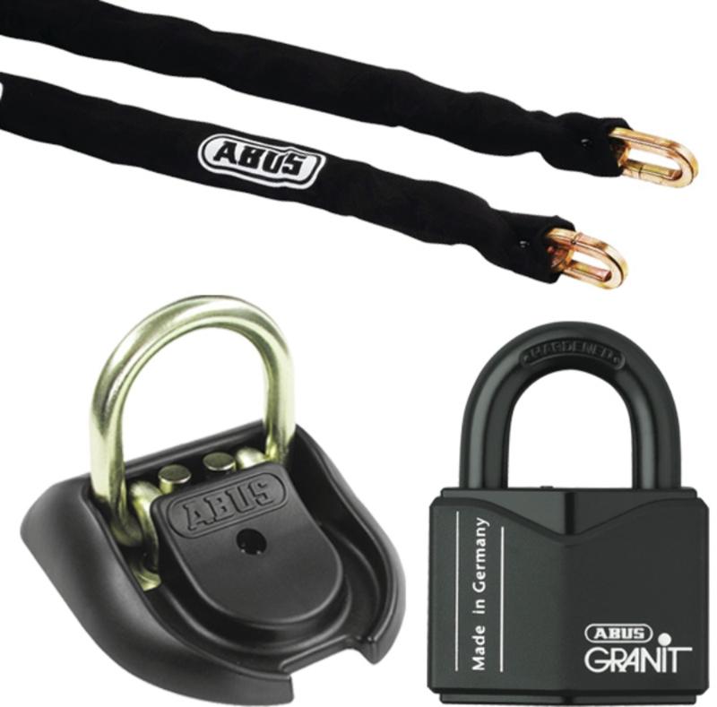 Abus Lock set for securing motorbikes, machines and the like