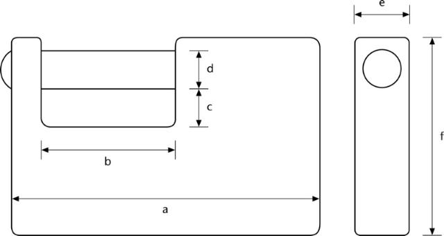 Abus Bolthængelås 92/65 ensluk.