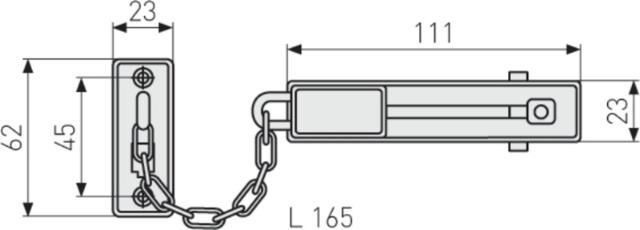 Abus safety chain sk66/sb.