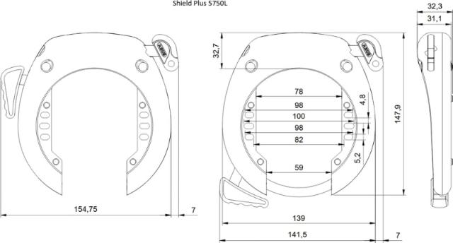 Ringlås 5750L Pro Shield PLUS (OK) 5750L NR BK