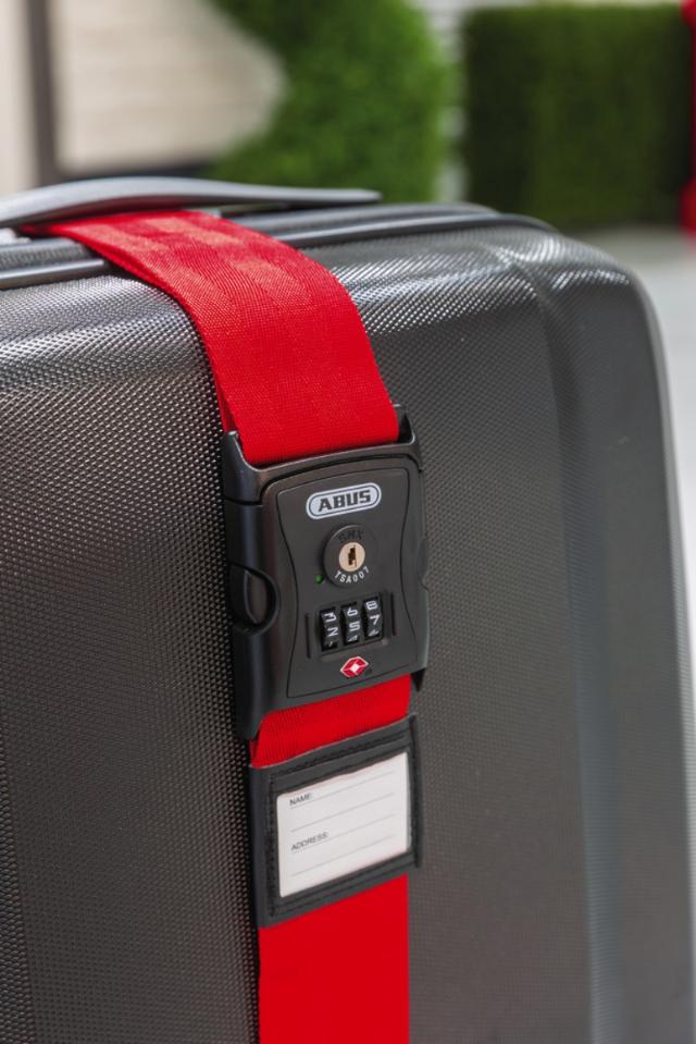 ABUS Kuffertrem med kodelås og TSA Blå 