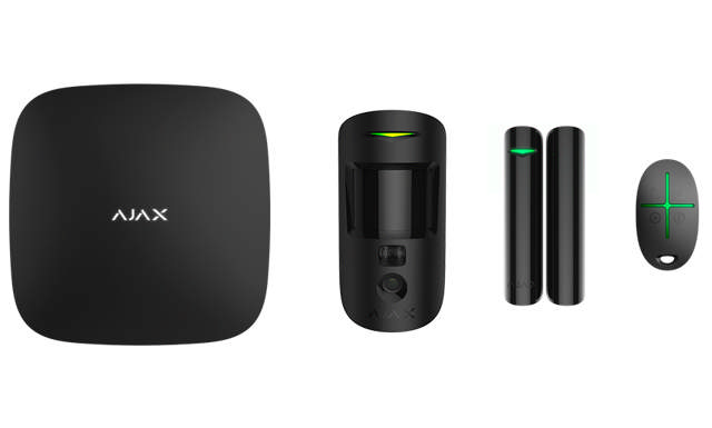 Ajax StarterKit HUB2, kamera, sort