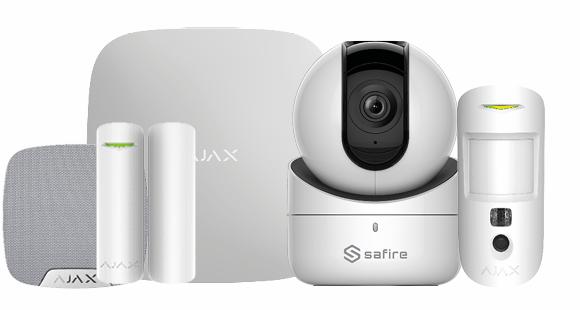 Ajax StarterKit HUB2 med foto, sirene & WiFi kamera