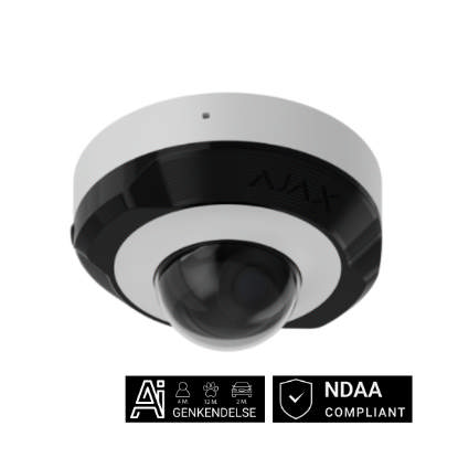Ajax DomeCam Mini, 5 MP, 2,8mm, hvid
