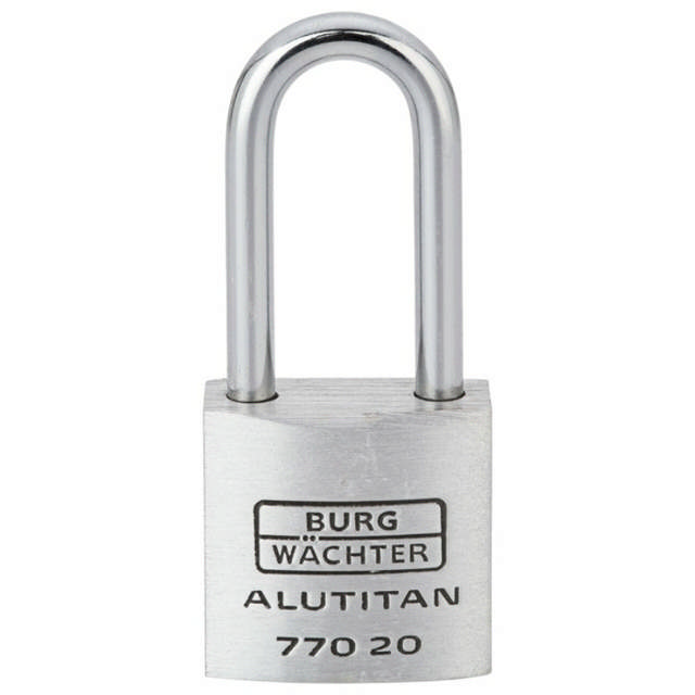 BURG hængelås Alutitan 770 HB 20/26, m. høj bøjle