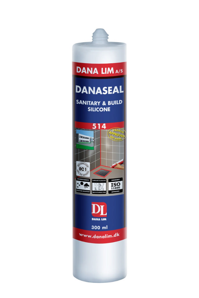 Dana Sanitet- & Byggesilicone 514 Silkegrå 300ml