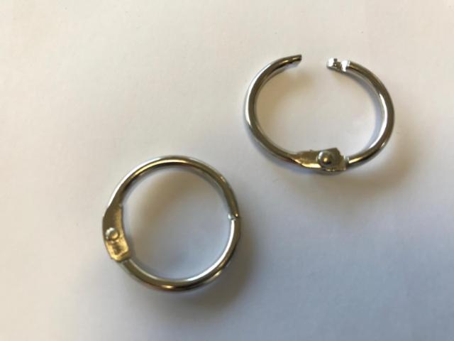 Oplukkelig Vare/Nøglering 45 mm - Pose med ca. 340 stk