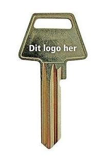 6 stift nøgleemne uskåret, Lavpris-laase.dk LOGO