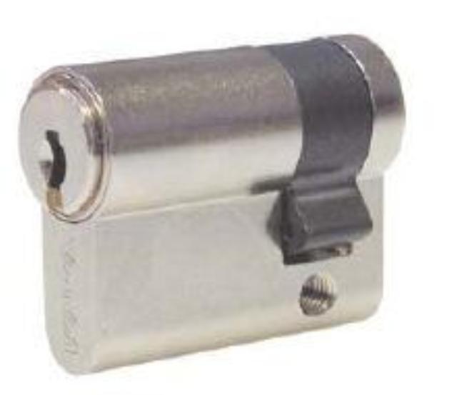 pextra+ Din enkelt cylinder 6/4000+15 mat krom