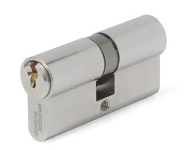 pextra+ Din Dobbelt cylinder 6/4020+35+35 mat krom