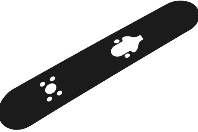 Smart Lock dækskilt t/ BG5000, 60x306mm, 2 stk, sort