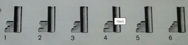 Møbelnøgle Chub 1301/1