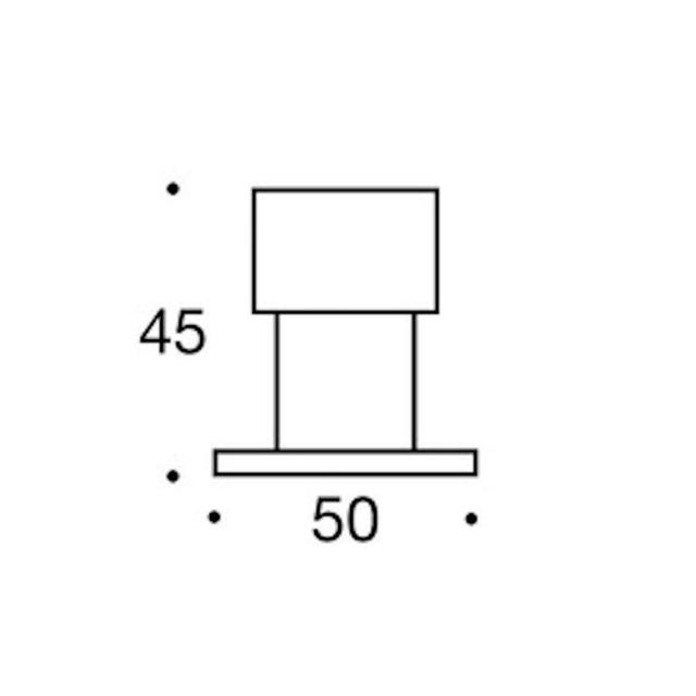 Randi door stop 160090 messø25x45mm (t/floor)