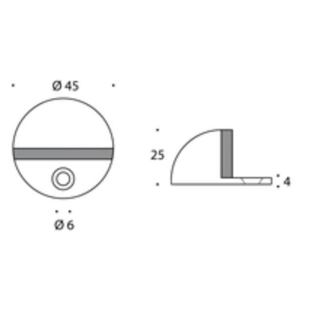 Randi Line 18 dørstop 760700 ø45x25mm(skildpadde)