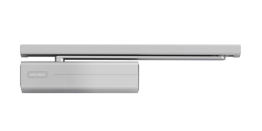 Abloy dørlukker DC500 EN1-4 m/glideskinne G195, Sølv