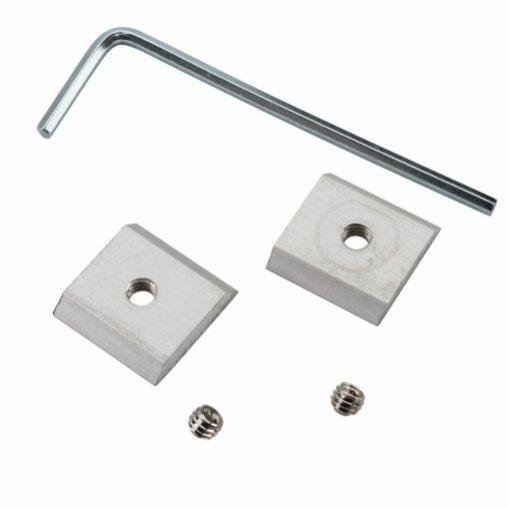 Mefa alu-stop t/plast skinne (2stk)