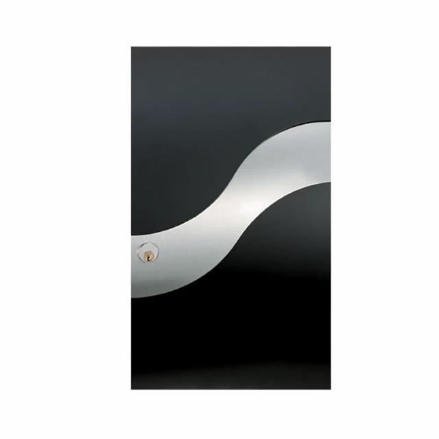 Mefa postkasse 630 Wave rustfri/sort