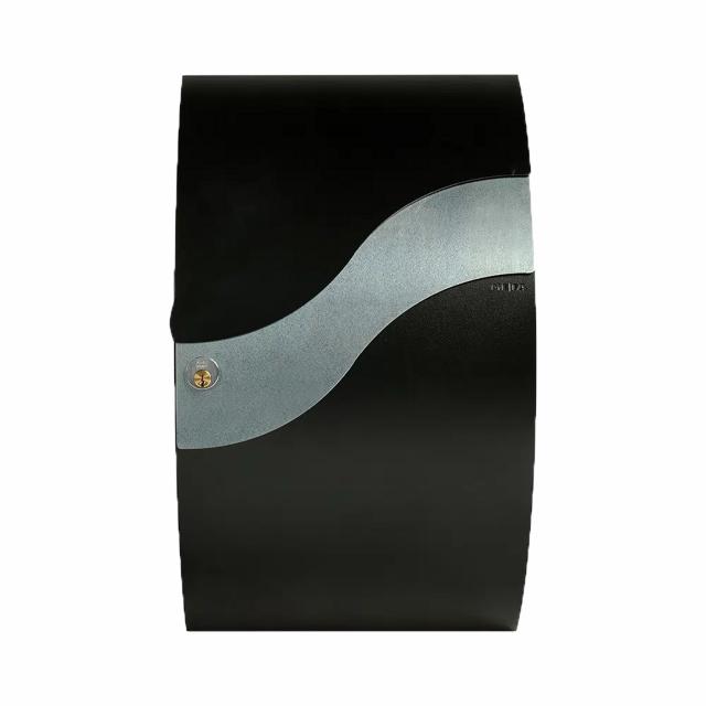 Mefa postkasse 630 Wave rustfri/sort