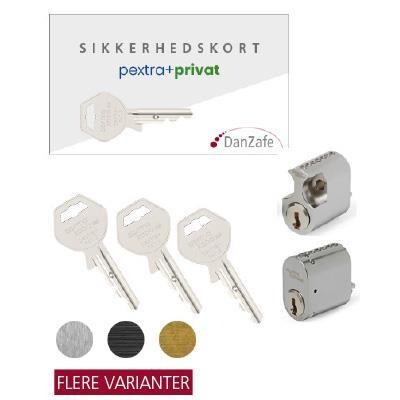 pextra+ privat Sæt, 1x40603-S ROK, 3xnøgler, MESS
