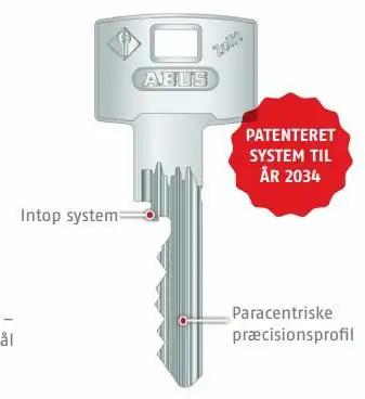 Skåret nøgle ABUS Zolit