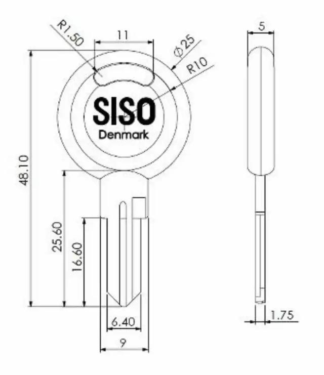 Skåret nøgle SISO (skåret på kode)