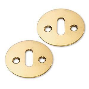 d line nøgleskilt massiv CC38, stk, sl. Mess.