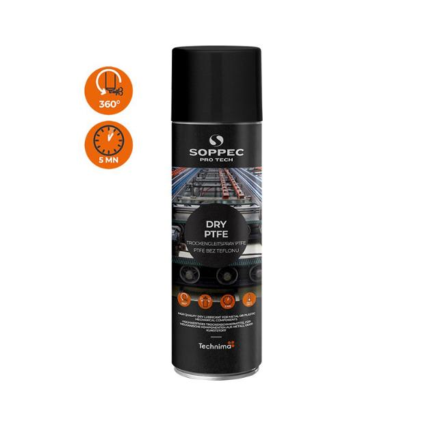 SOPPEC Pro Tech Tørsmørespray PTFE 500ml