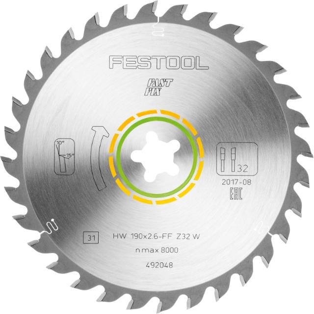 Festool Universal-savklinge 190x2,6 FF W32