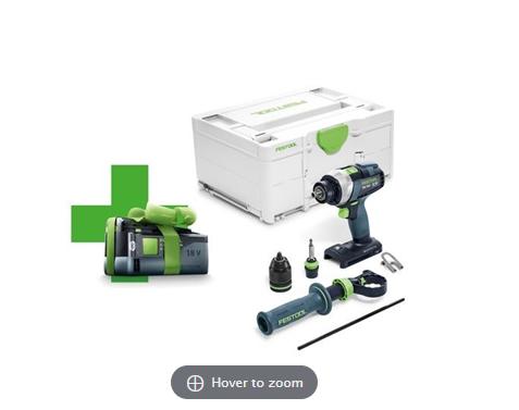 Festool Akku bore/skruemaskine TDC 18/4 I-Basic +5,2 batteri