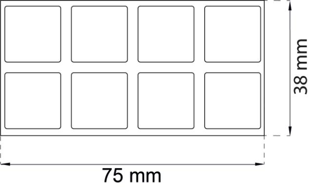 BUFFERT/DØRSTOP SORT 13X13MM