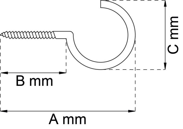 SKRUEKROG 11 40 MM 5 STK. PAKKE A 5 STK.