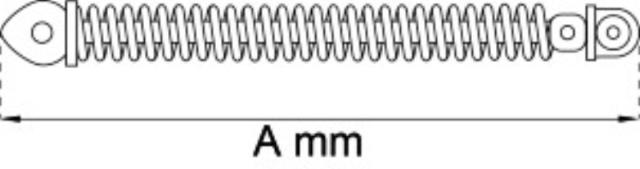 DØRLUKKER SPIRAL 295MM GALV. 