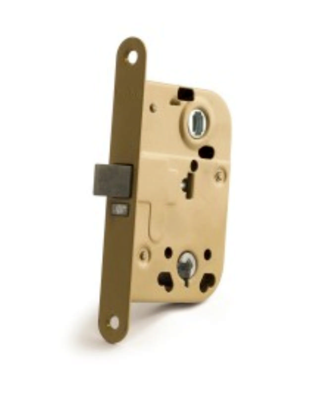 MELLEMDØRLÅS 2014 GUL med nøgle